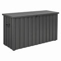 Outdoor Steel Storage Box Grey 120x60x63 cm