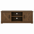 Wooden TV Stand with Storage Cabinets and Shelves