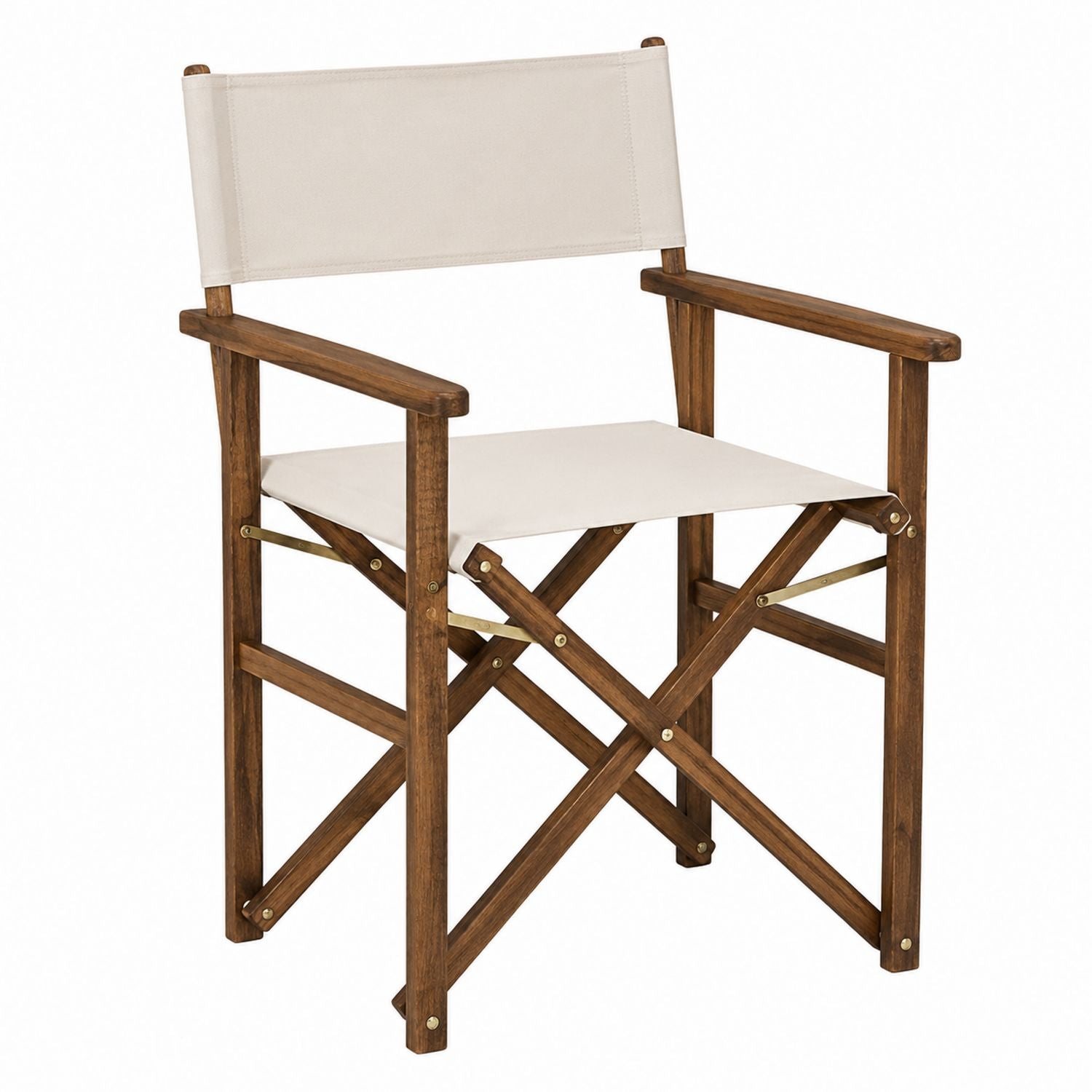 Wooden Director Chair with Canvas Seat, 55x45x90cm